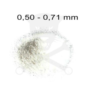 Szóróanyag elektrokorund fehér EK 30 = 0,50 - 0,71 mm -25 kg