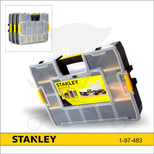 Szortimenter tárolódoboz 375x292x67 mm 14 rekesz Variálható - Stanley