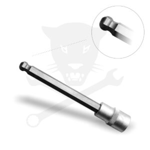 Rátűzőkulcs - crowa+bit 1/2" imbusz  6 mm x 140 mm Gömbvégű - BGS