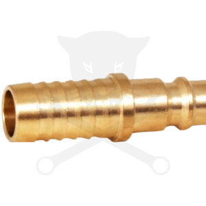 Levegős csatlakozó - gyorscsatlakozó apa - RÉZ - tömlővég 13 mm -OLASZ