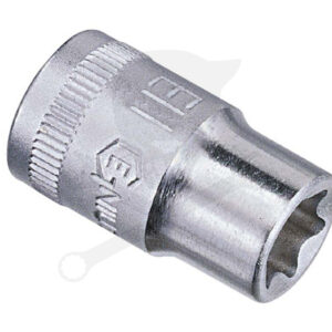 Dugókulcs - crowafej 1/2" belső torx E11 Genius