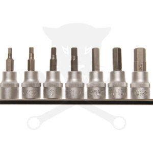 Bit készlet COLOS Imbusz 1/8"-3/8" 7 db-os - meghajtás: 3/8"