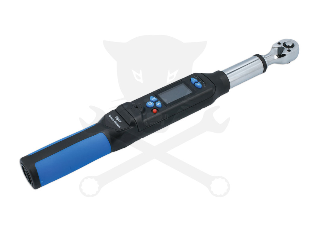 Nyomatékkulcs, digitális + szögelfordulás mérő 6-30 Nm 3/8" - Laser