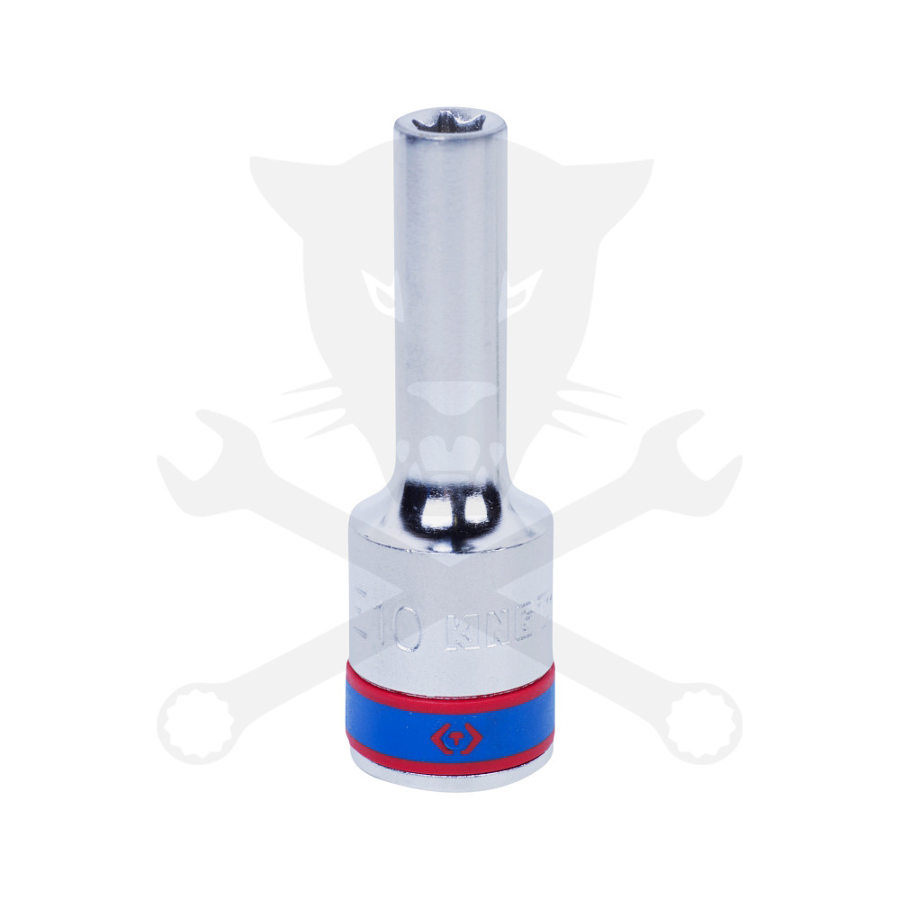 Dugókulcs - crowafej 1/2" belső torx hosszított E10 KingTony
