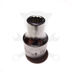 Dugókulcs - crowafej 1/2" 12 szög normál 09 mm Genius