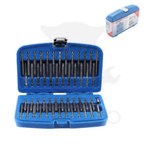 Bit készlet 51 db-os 1/4" hosszú gépi biztosítócsavarfej bitek - BGS