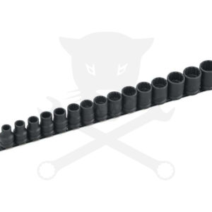 Légkulcsfej készlet 1/2" 15 db 10-24 mm 12 szögű rövid metrikus - Genius