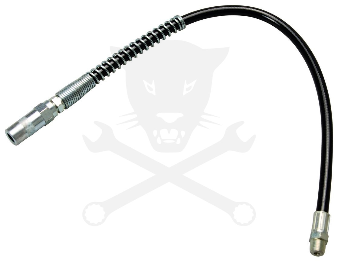 Zsírzócső 30 cm-es NPT1/8"x27 külső menettel + zsírzófej - BGS