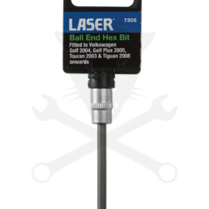Rátűzőkulcs - crowa+bit 1/4" Imbusz gömbvégű 4 mm hosszú - Laser
