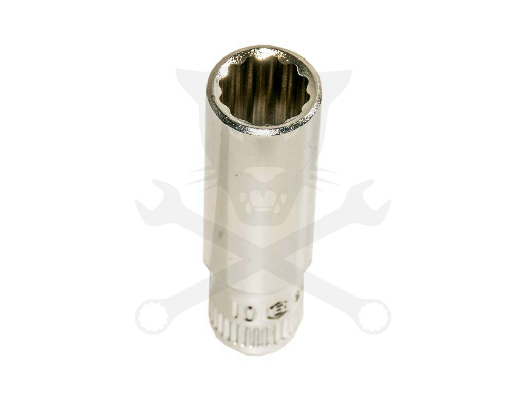 Dugókulcs - crowafej 1/4" 12 lap hosszú 12 mm Genius