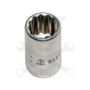 Dugókulcs - crowafej 1/4" 12 lap normál  5,0 mm Genius