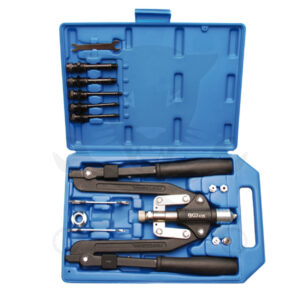 Kétkezes szegecsanya+popszegecs behúzó készlet M4-M5-M6-M8-M10 + 3.2-6.4 mm