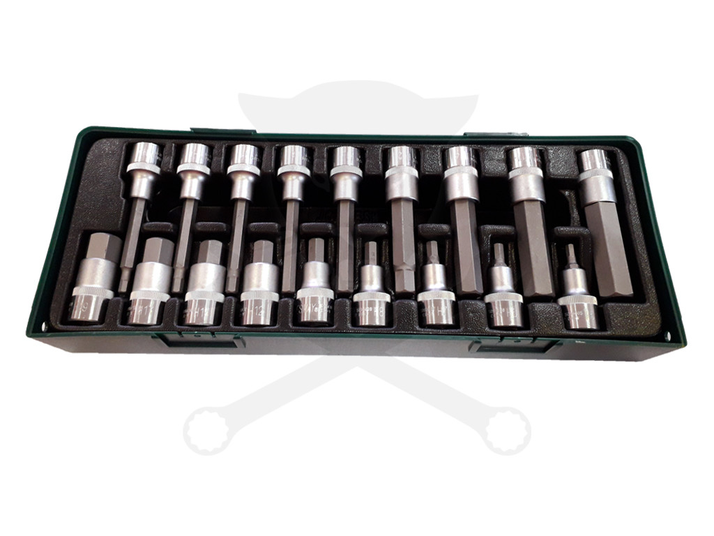 Rátűzőkulcs készlet 1/2" imbusz 5-19 mm Jonnesway