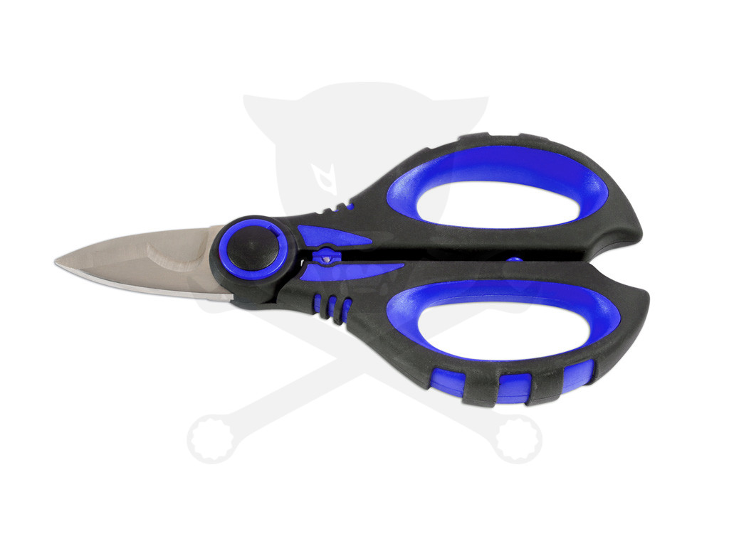 Olló rozsdamentes 4:1-ben: Olló+kábelvágó+blankoló+saruzó - Laser