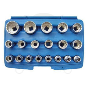 Dugókulcs - crowafej készlet 1/2" Gear Lock - Alldrive 19 db-os 8-32 mm