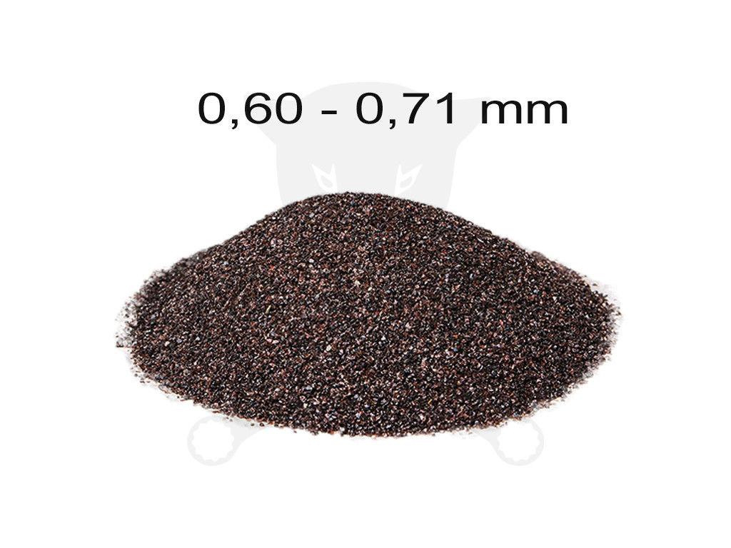 Szóróanyag normálkorund barna NK 30 = 0,50 - 0,71 mm -25 kg