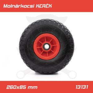Molnárkocsi KERÉK műa.felnis csapágyas - TÖMÖRgumis 3.00-4 / 260x85mm