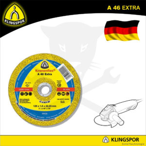 Vágókorong 125 x 1.6 mm A346 Extra - acél és inox - Klingspor