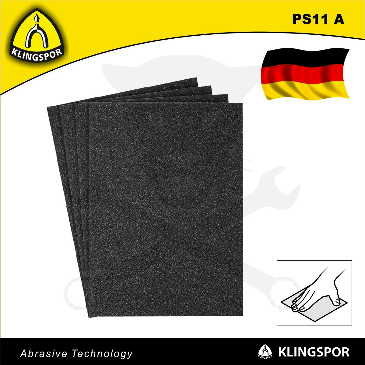 Csiszolóvászon ív 230x280 mm P 60 - 371 X Klingspor