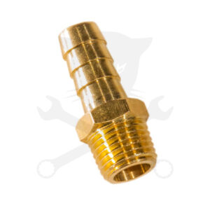 Levegő csatlakozó tömlőcsonk 10 mm tömlő - 3/8" külsőmenet kúpos -RÉZ