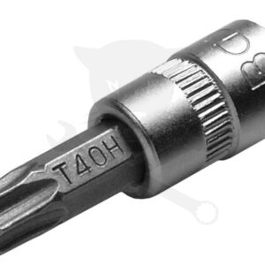 Rátűzőkulcs - crowa+bit 1/4" torx, furatos TPX40 BGS