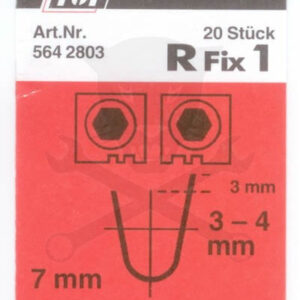 Gumi profilvágóhoz vágókés - kerekített profil - R Fix1. 3-4 mm -20 db
