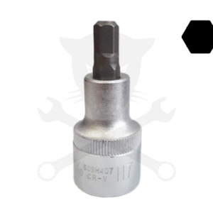 Rátűzőkulcs - crowa+bit 1/2" imbusz  7 mm