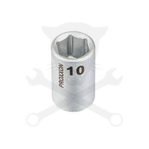 Dugókulcs - crowafej 1/4" 6 lap normál 10 mm Proxxon
