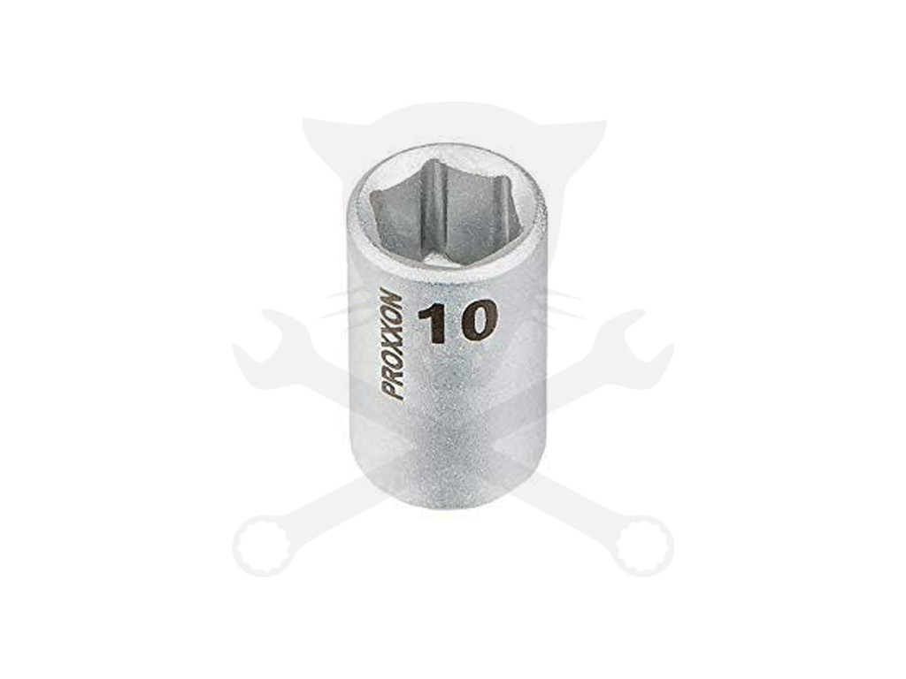 Dugókulcs - crowafej 1/4" 6 lap normál 10 mm Proxxon