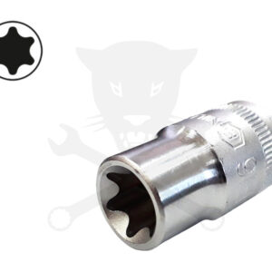 Dugókulcs - crowafej 3/8" belső torx E16 Genius