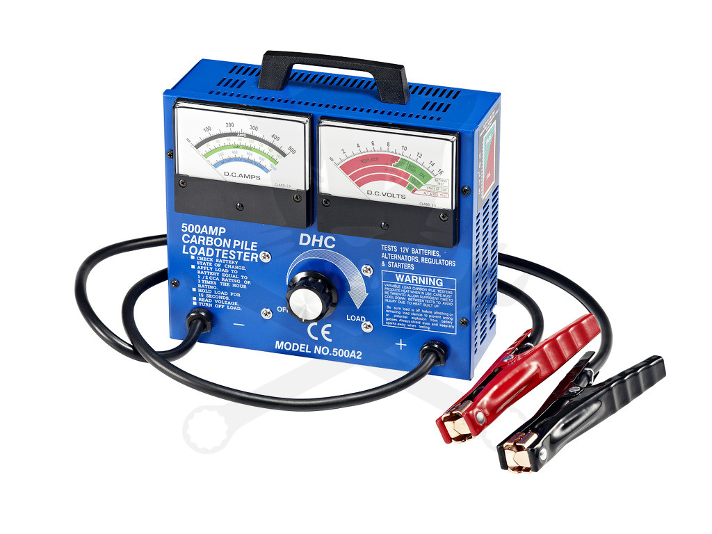 Akkumulátor teszter analóg terhelő villa 12 V - 500 A