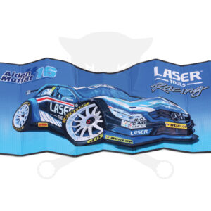 Autós szélvédő napellenző, napvédő - 130 x 60 cm - Laser Tools Racing
