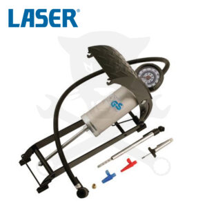 Lábpumpa autógumi felfújásához, foci labda felfújásához - Laser