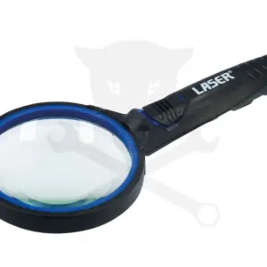 Nagyító  3x - LED világítással D73 mm - 195 mm 3xLR44 elem - Laser