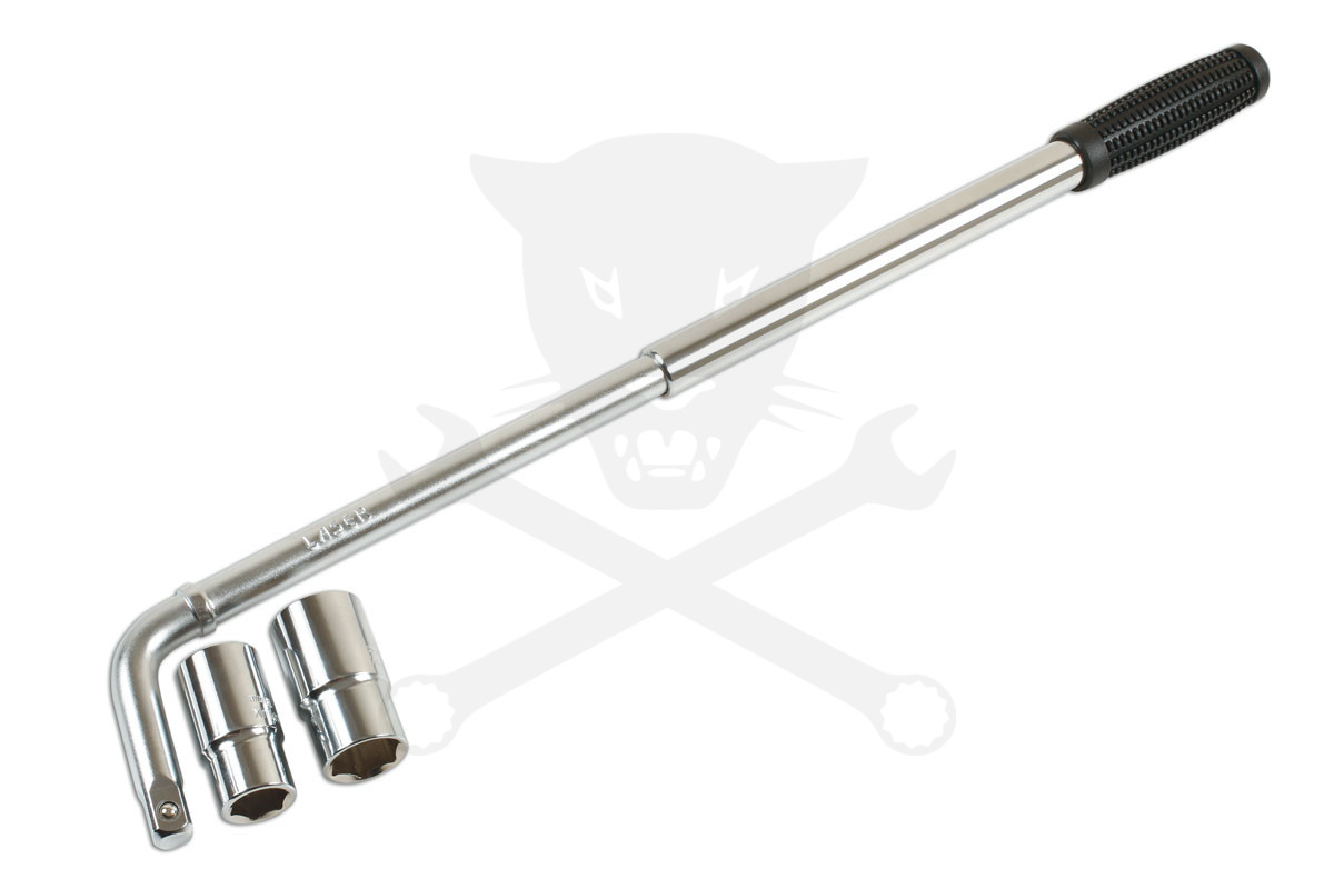 Kerékanya kulcs teleszkópos 350-550 mm 17x19 mm és 21x23 mm - Laser
