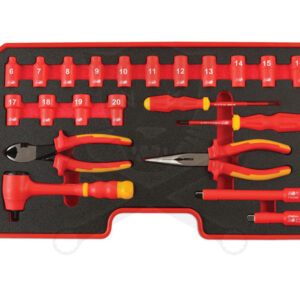 Dugókulcs készlet VDE 1000 V Szigetelt/Hibrid szerszám készlet 3/8" 22 db-os