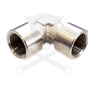 Levegős csatlakozó, acél 90° könyök BB 3/8" (201M-3/8)