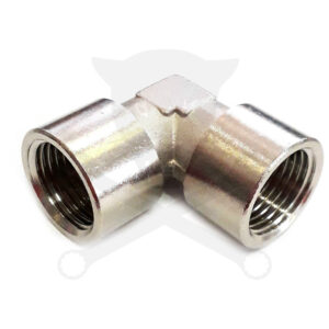 Levegős csatlakozó, acél 90° könyök BB 1/2" (201M-1/2)
