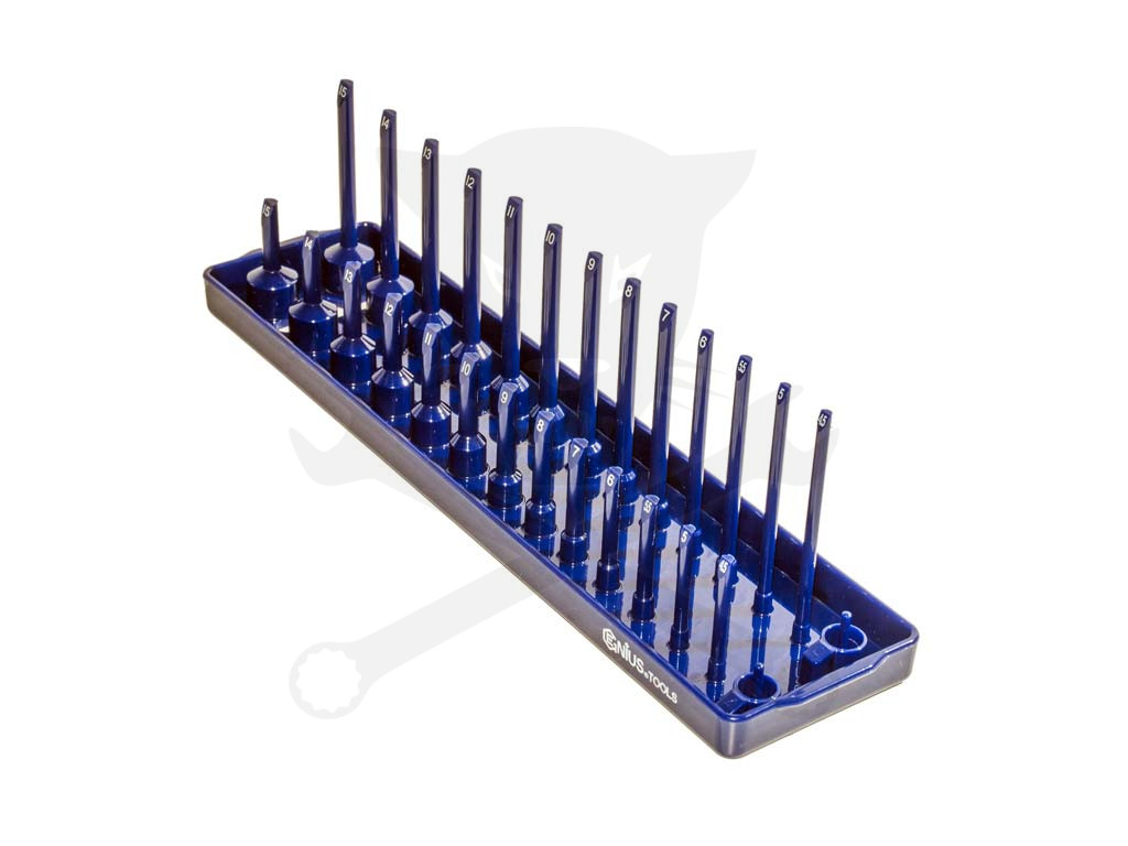 Crowafej-dugófej tároló 1/4" rövid+hosszú metrikus jelölésű 4-15 mm