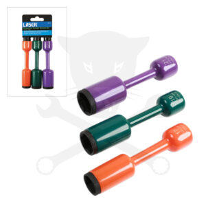 Légkulcsfej készlet 1/2" 3 db:17-19-21mm 110 Nm Torziós Nyomatékhatárolós
