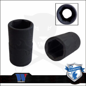 Lok-Typ Légkulcsfej - gépifej 1/2" 15 mm 6 lap alacsony - Welzh