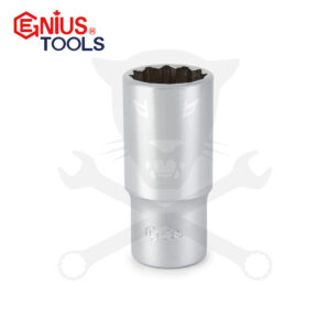 Dugókulcs - crowafej 3/8" 12 lap hosszú 19 mm Genius