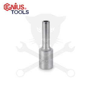 Dugókulcs - crowafej 3/8" 12 lap hosszú 7 mm Genius