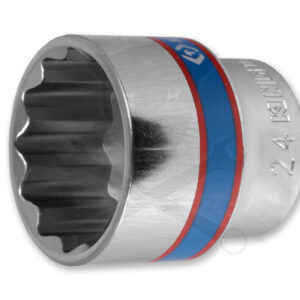 Dugókulcs - crowafej 3/8" 12 lap normál 24 mm