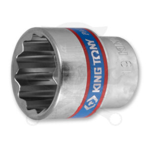 Dugókulcs - crowafej 3/8" 12 lap normál 19 mm
