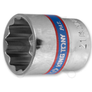 Dugókulcs - crowafej 3/8" 12 lap normál 21 mm