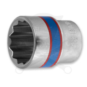 Dugókulcs - crowafej 3/8" 12 lap normál 18 mm