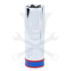 Dugókulcs - crowafej 1/2" belső torx hosszított E22 KingTony
