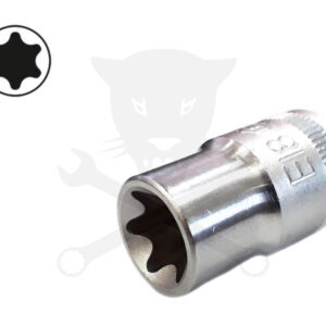 Dugókulcs - crowafej 3/8" belső torx E18 Genius