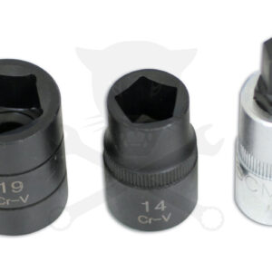 Fékjavító dugókulcs készlet 5 ötszögű 1/2" - HGV - 3 db-os Laser